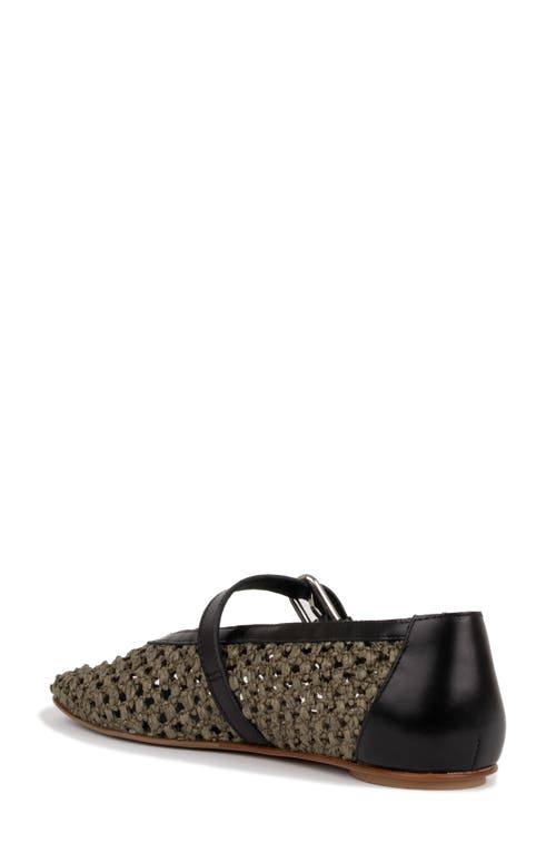 Labucq Lido Laser-cut Mary Jane Flat In Green