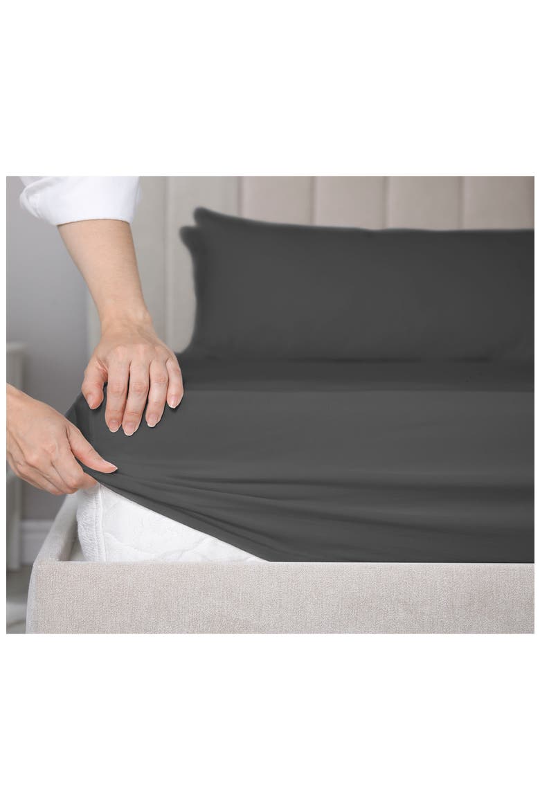 700 Thread Count Supima® Cotton Sheet Set, Alternate, color, CHARCOAL GREY