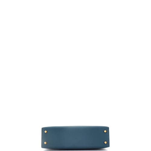 Pre-owned Hermes  Hermes Kelly Mini Ii Bag Blue Epsom With Gold Hardware 20 In Blue