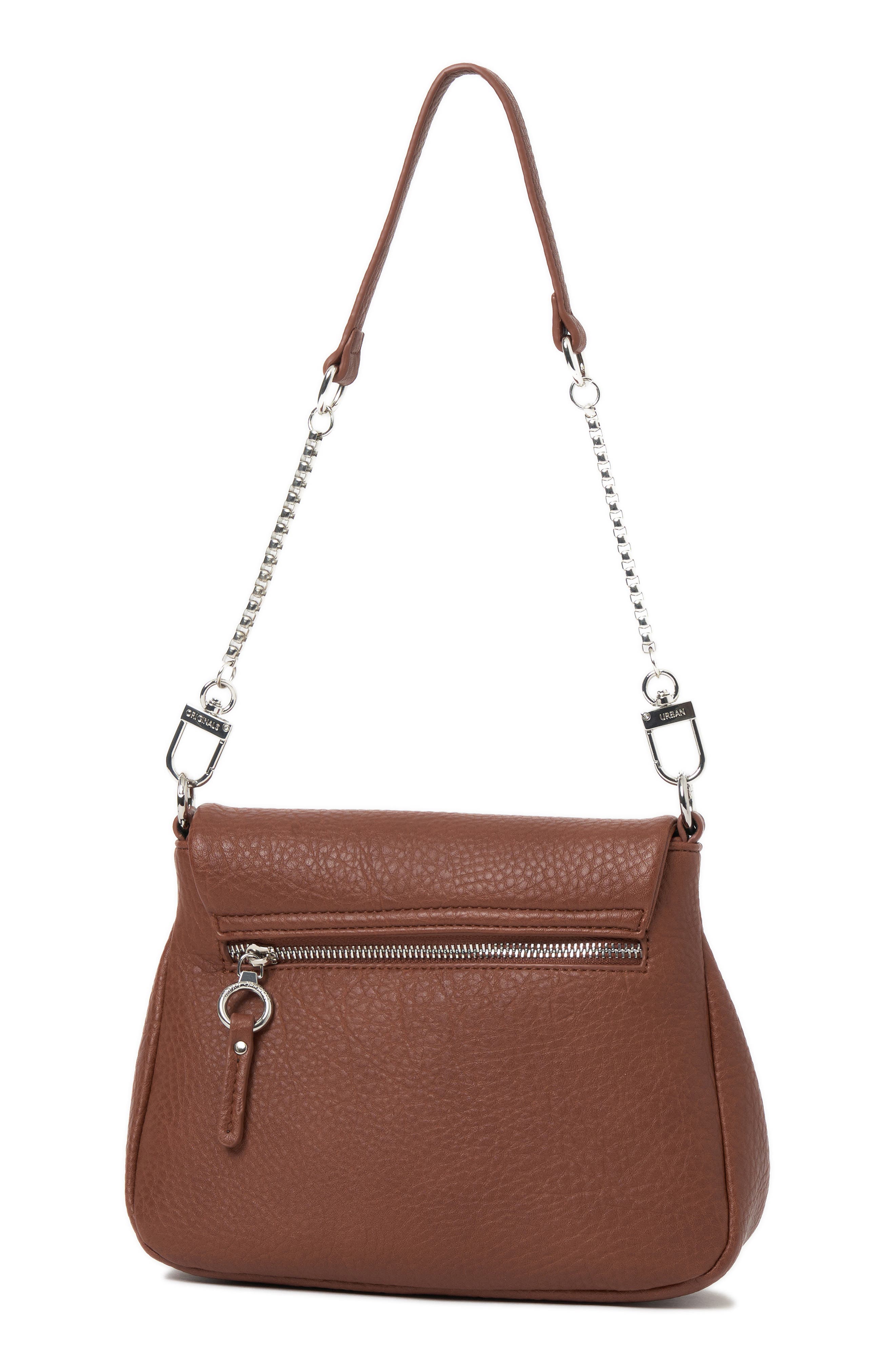 Urban Originals Wish List Vegan Leather Crossbody Bag, Alternate, color, Brown