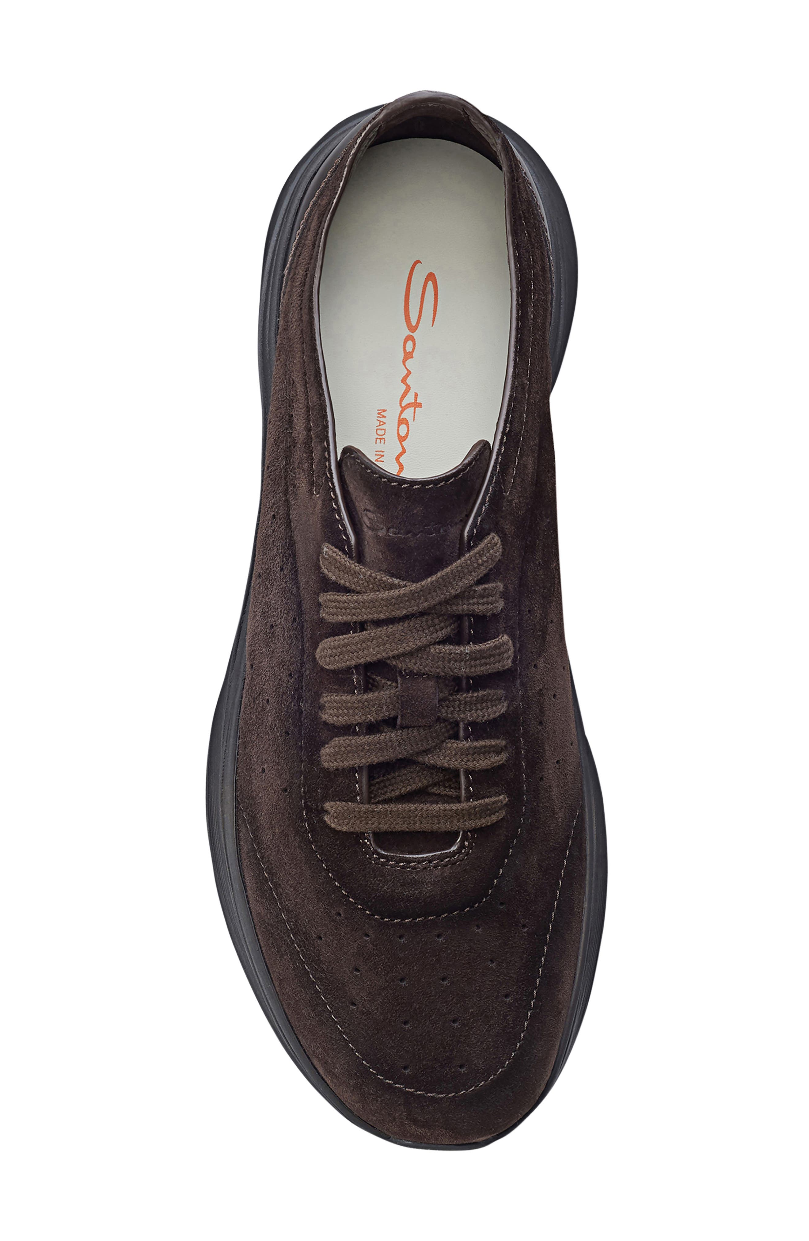Santoni Bounce Sneaker, Alternate, color, Dark Brown