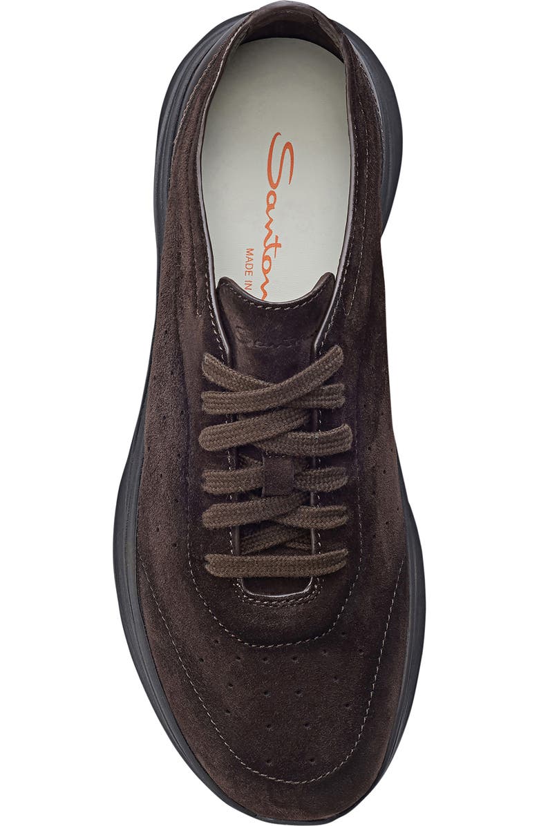 Santoni Bounce Sneaker, Alternate, color, Dark Brown