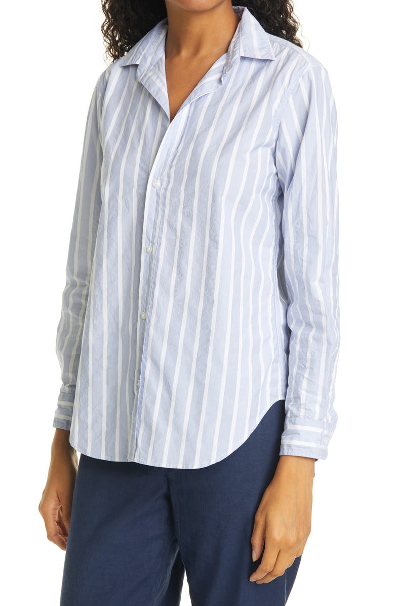 Frank & Eileen Frank Plaid Crepe Button-Up Shirt, Alternate, color, 