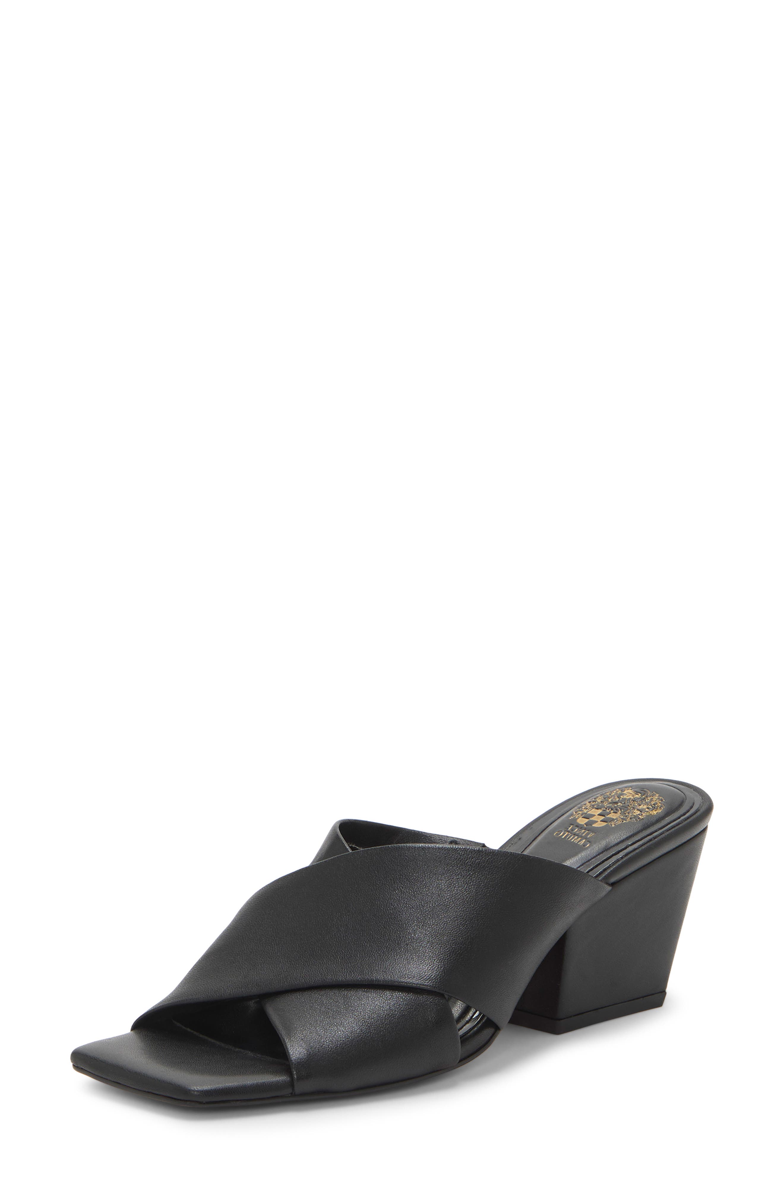 Vince Camuto Kespa Block Heel Sandal, Main, color, Black