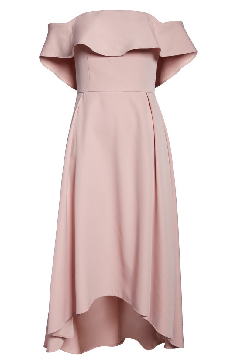 Chi Chi London Wanda Off the Shoulder Party Dress, Alternate, color,