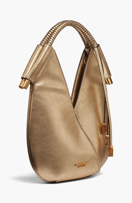 Donna Karan New York Baldwin Metallic Micro Crossbody In Gold