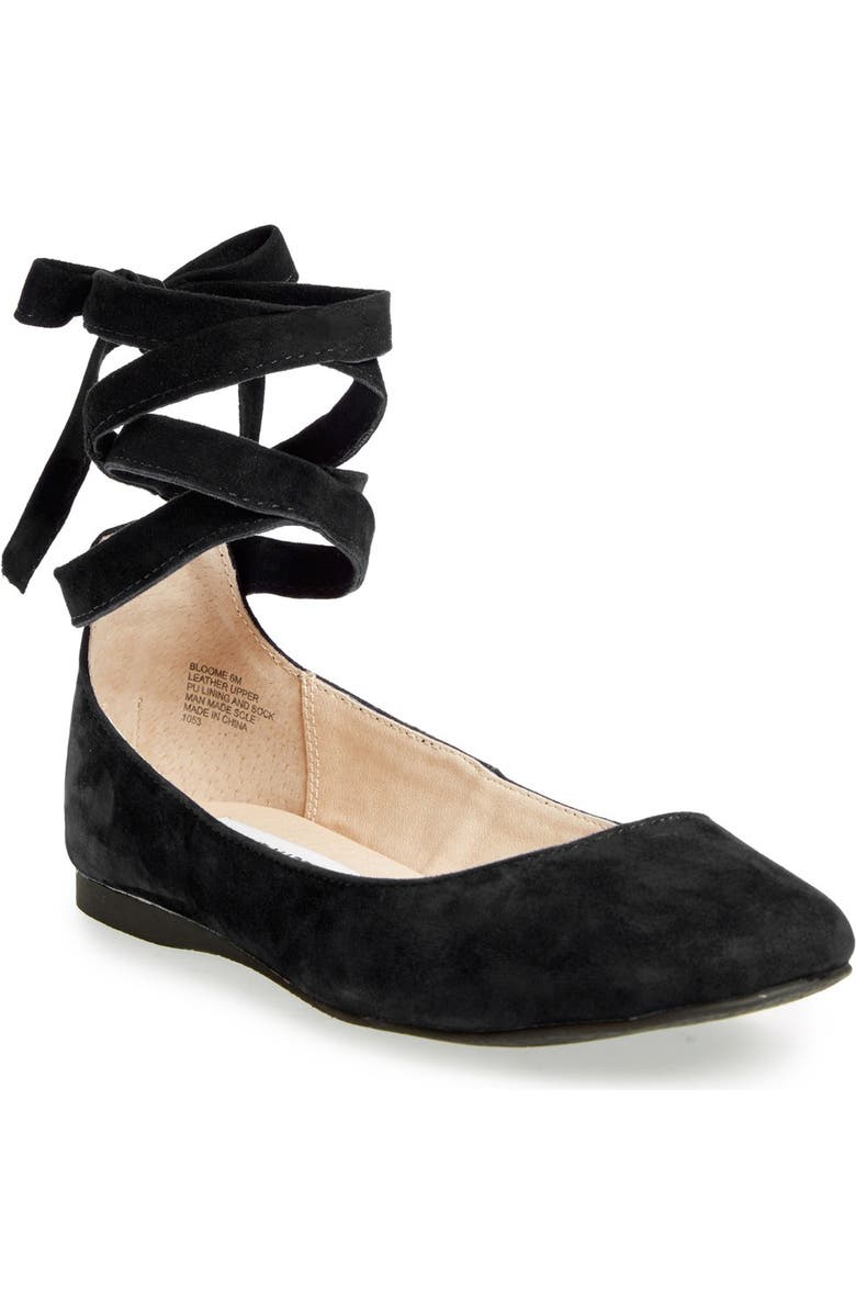 Steve Madden 'Bloome' Wraparound Tie Flat, Main, color,