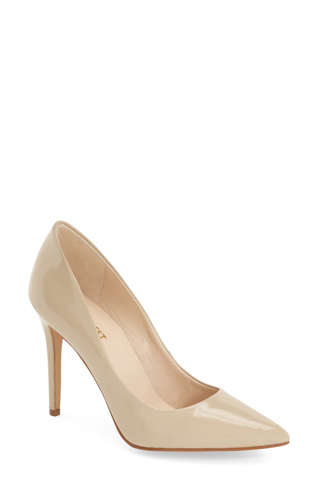'Frolic' Pump, Main, color, LIGHT NATURAL/ LEATHER