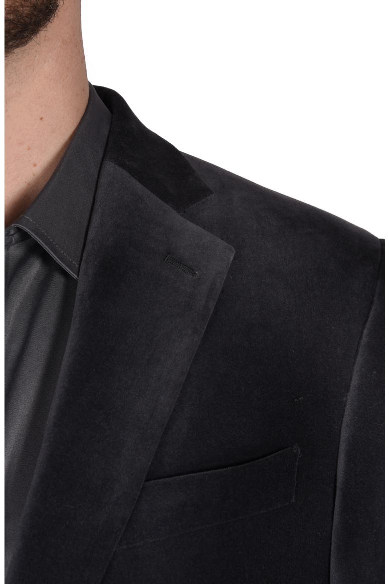 Velvet Sport Coat, Alternate, color, GREY