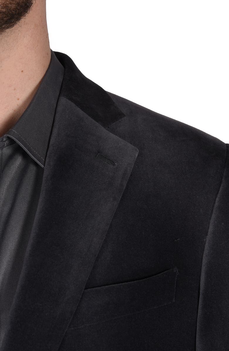 Ibiza Velvet Sport Coat, Alternate, color, Grey