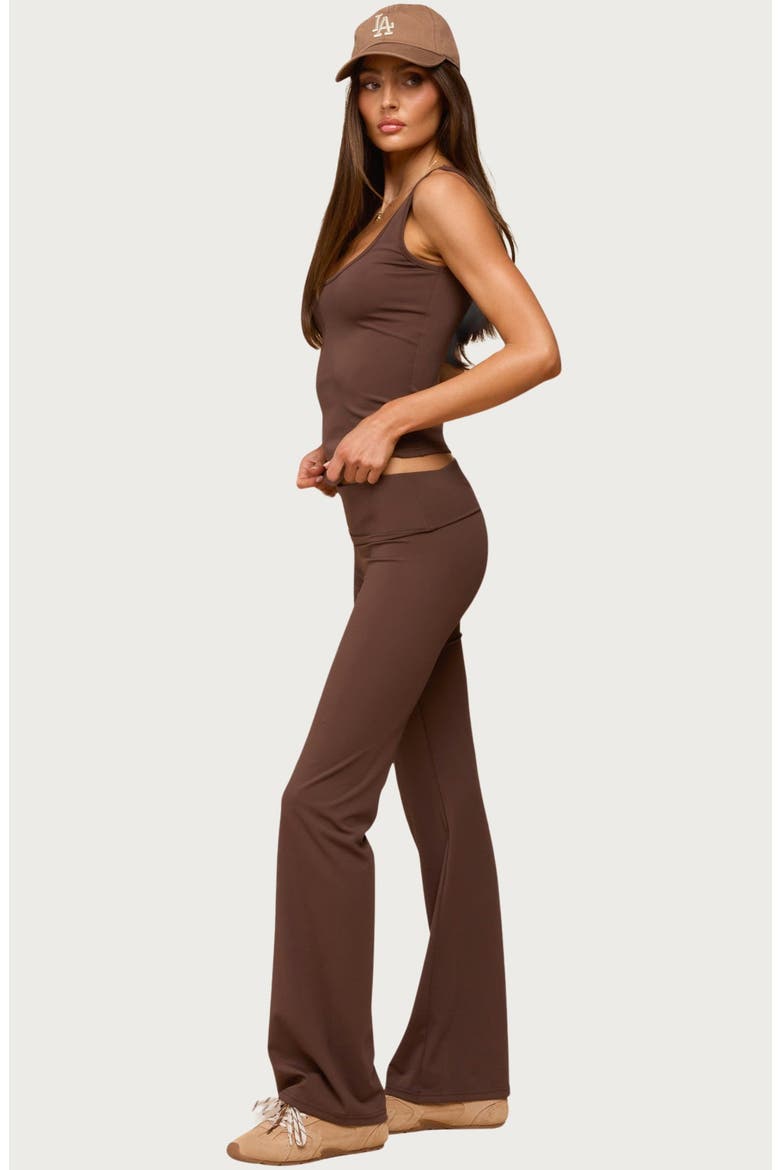 Kiarra Scoop Neck Tank, Alternate, color, BROWN