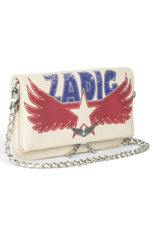 Zadig & Voltaire Rock Grained Leather America Flash Crossbody