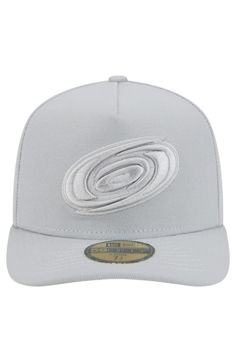 New Era Men's New Era Gray Carolina Hurricanes Color Pack A-Frame 59FIFTY Fitted Hat, Alternate, color, 
