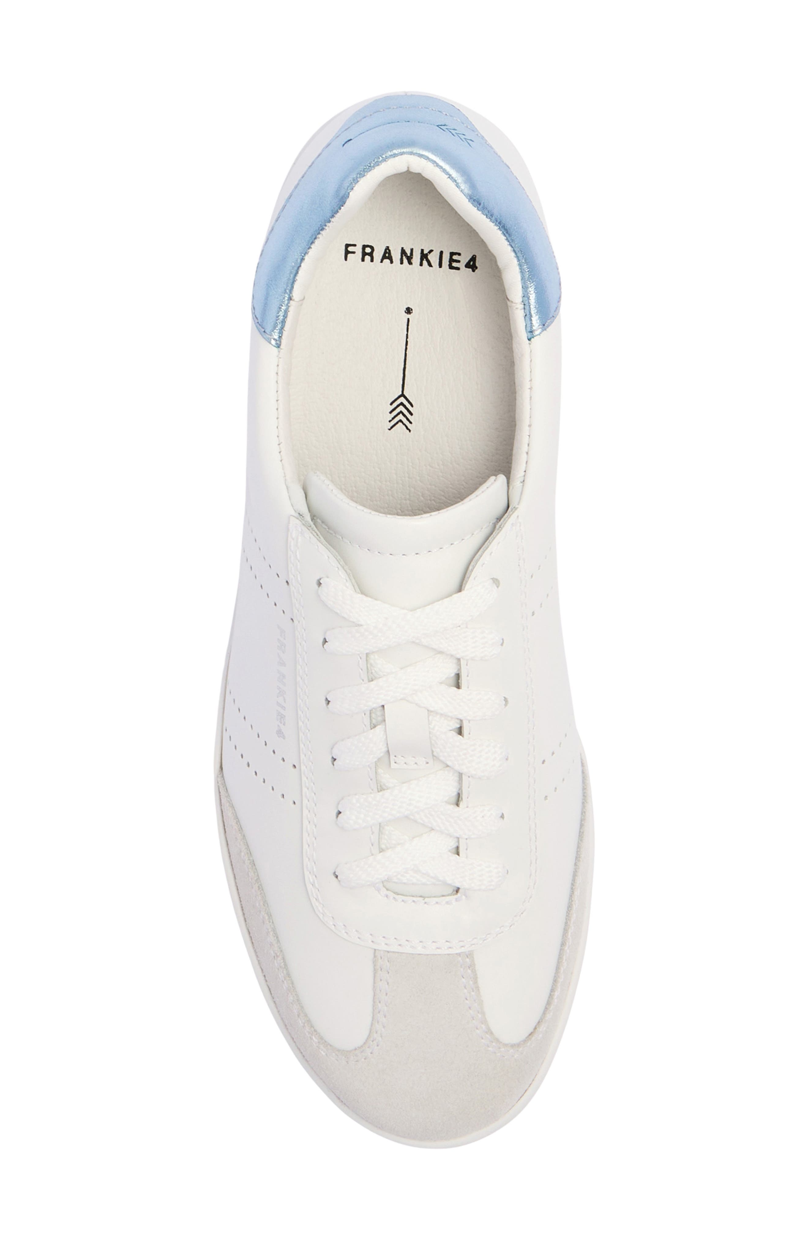 Drew Sneaker, Alternate, color, WHITE/ BLUE METALLIC