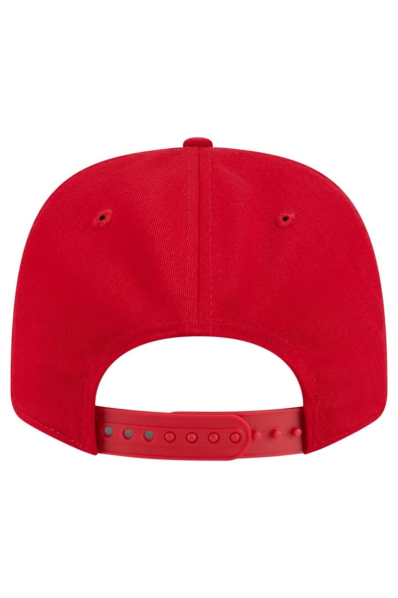 Men's New Era Red Cincinnati Reds Circle Patch 9SEVENTY Stretch-Snap Hat, Alternate, color, Red