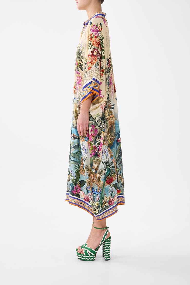 Batwing Kaftan, Alternate, color, Bodrum Botanicals