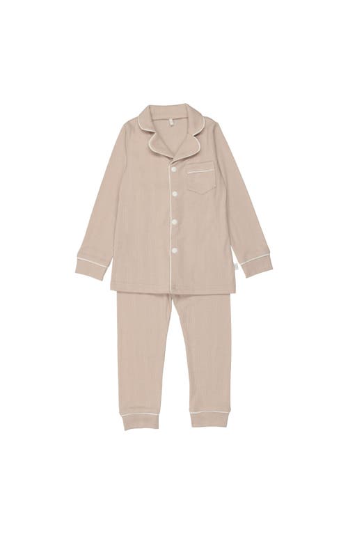 Pouf Ribbed Grandpa Pj In Nude