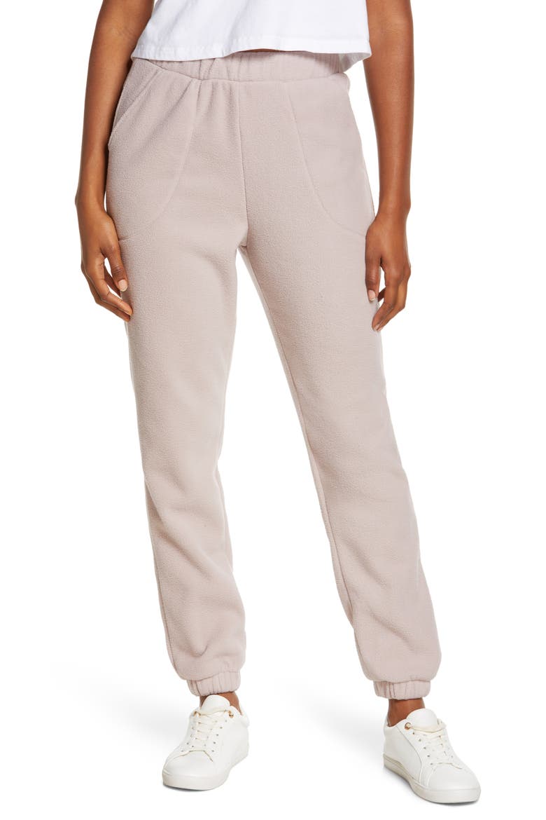 Cozy Up Polar Fleece Sweatpants, Main, color, PINK SPHINX