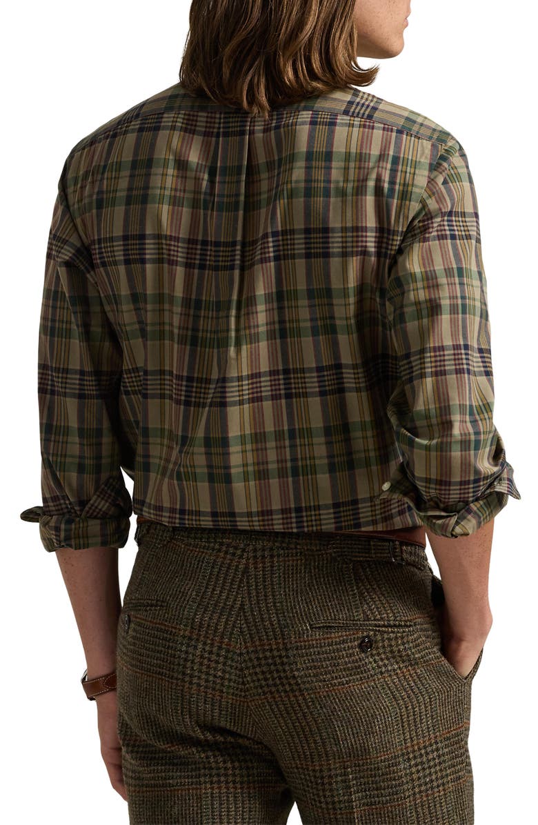 Polo Ralph Lauren Madras Plaid Button-Down Shirt, Alternate, color, 
