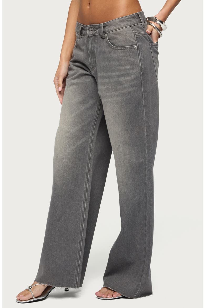 Raelynn Washed Low Rise Baggy Jeans, Alternate, color, CINDER-GRAY