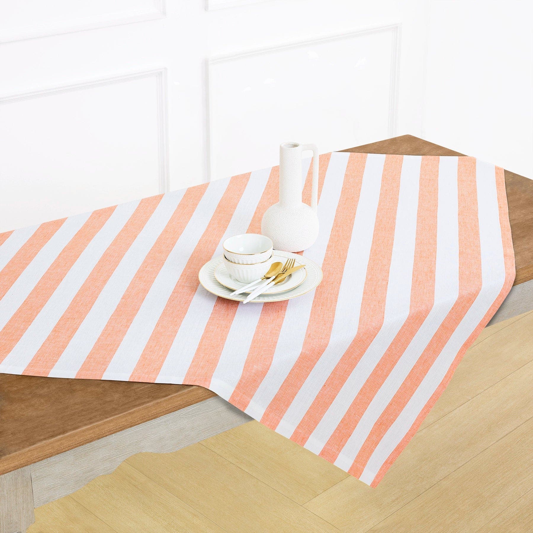 Orange and White