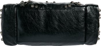 【関税&送料込】Balenciaga Black Leather Le Cagole Travel Ba Balenciaga Medium Le Cagole Leather Duffle Bag | Black