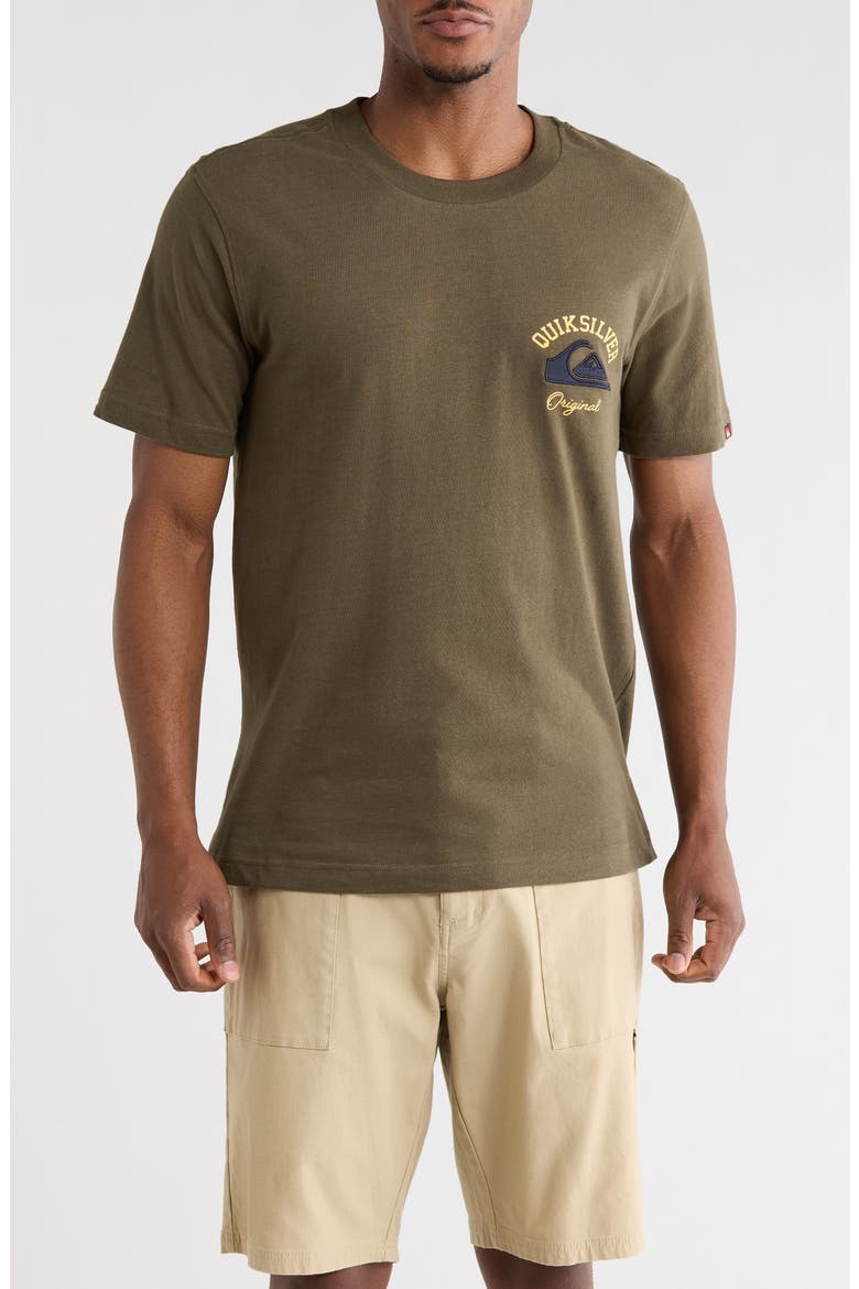 Crewneck Graphic T-Shirt, Main, color, GRAPE LEAF