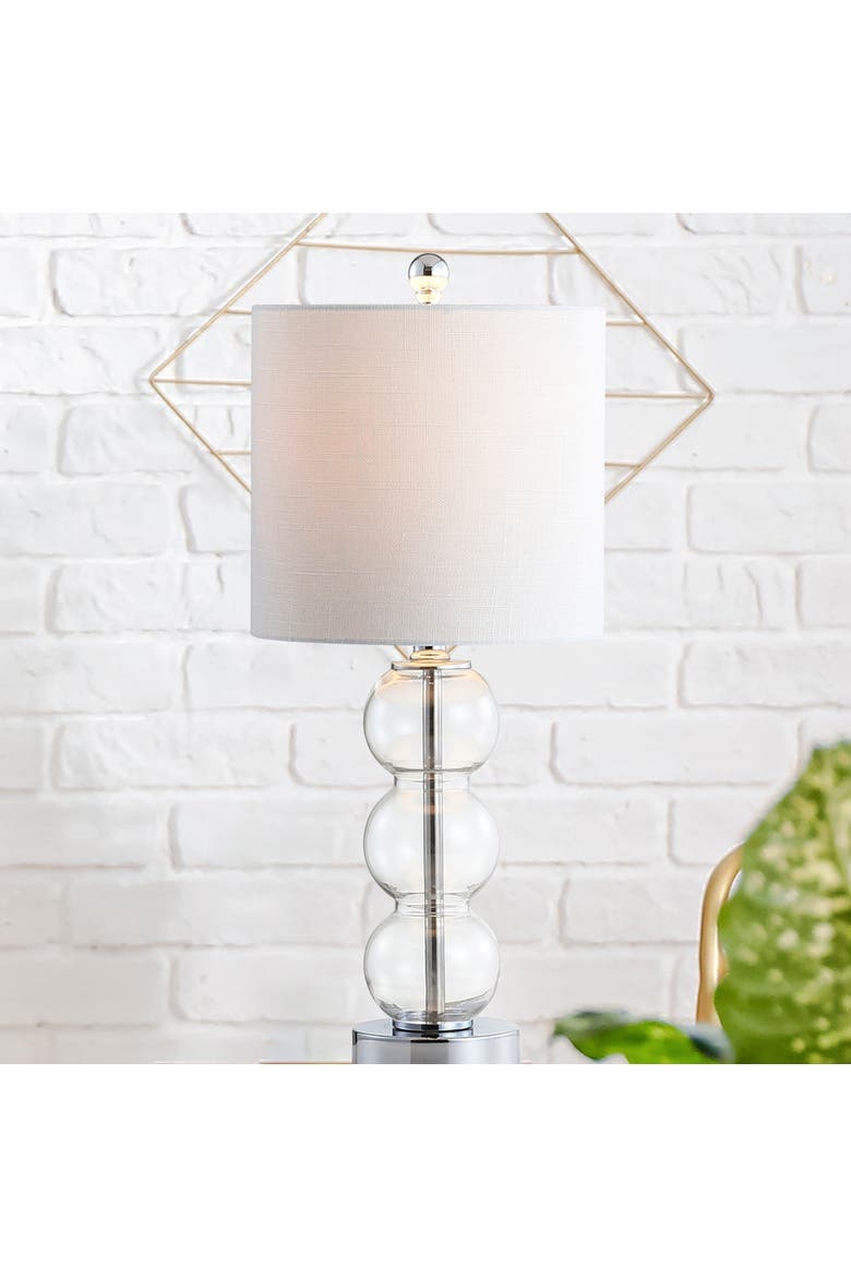February Glass/Metal LED Table Lamp, Alternate, color, Clear/Chrome