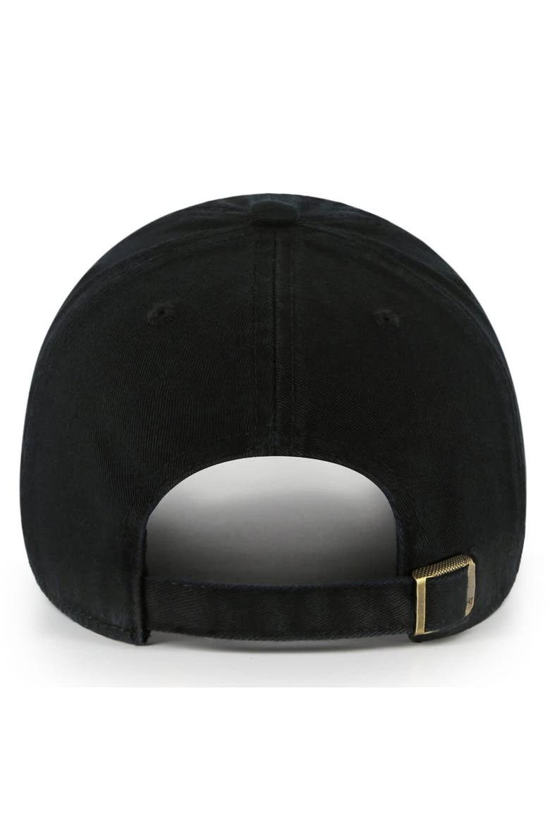 Men's '47 Black Army Black Knights Vault Clean Up Adjustable Hat, Alternate, color, Black
