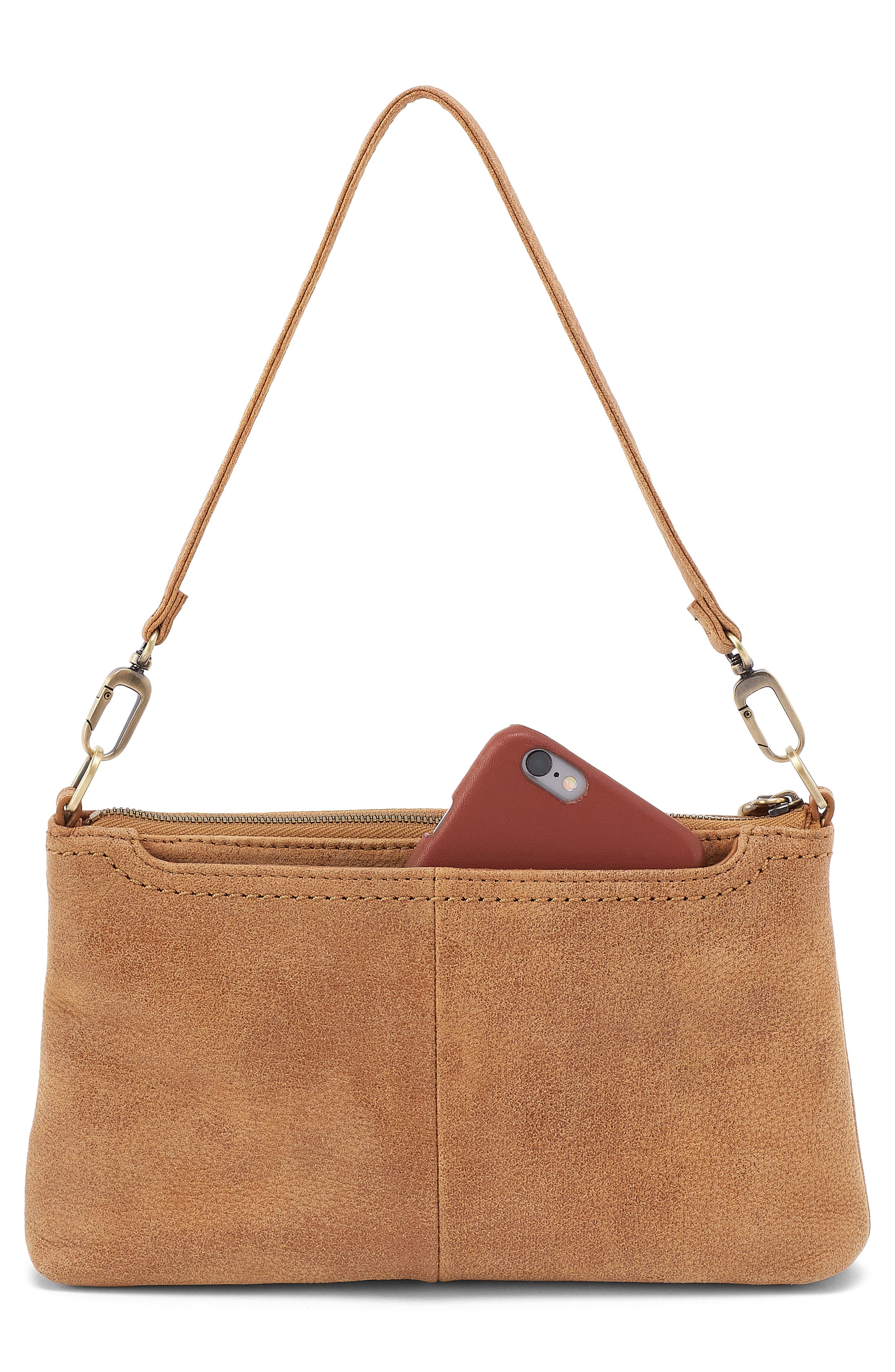 HOBO Darcy Leather Crossbody Bag, Alternate, color, Whiskey