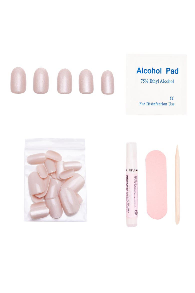 Short Round Press-On Nails Set, Alternate, color, PURE INTENTIONS
