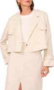 1.STATE Stripe Double Breasted Crop Jacket