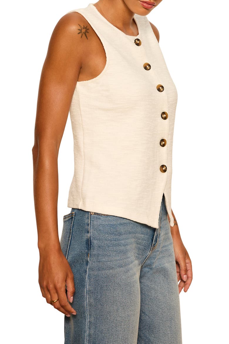 Nothing Extra Knit Vest, Alternate, color, CHALK WHITE