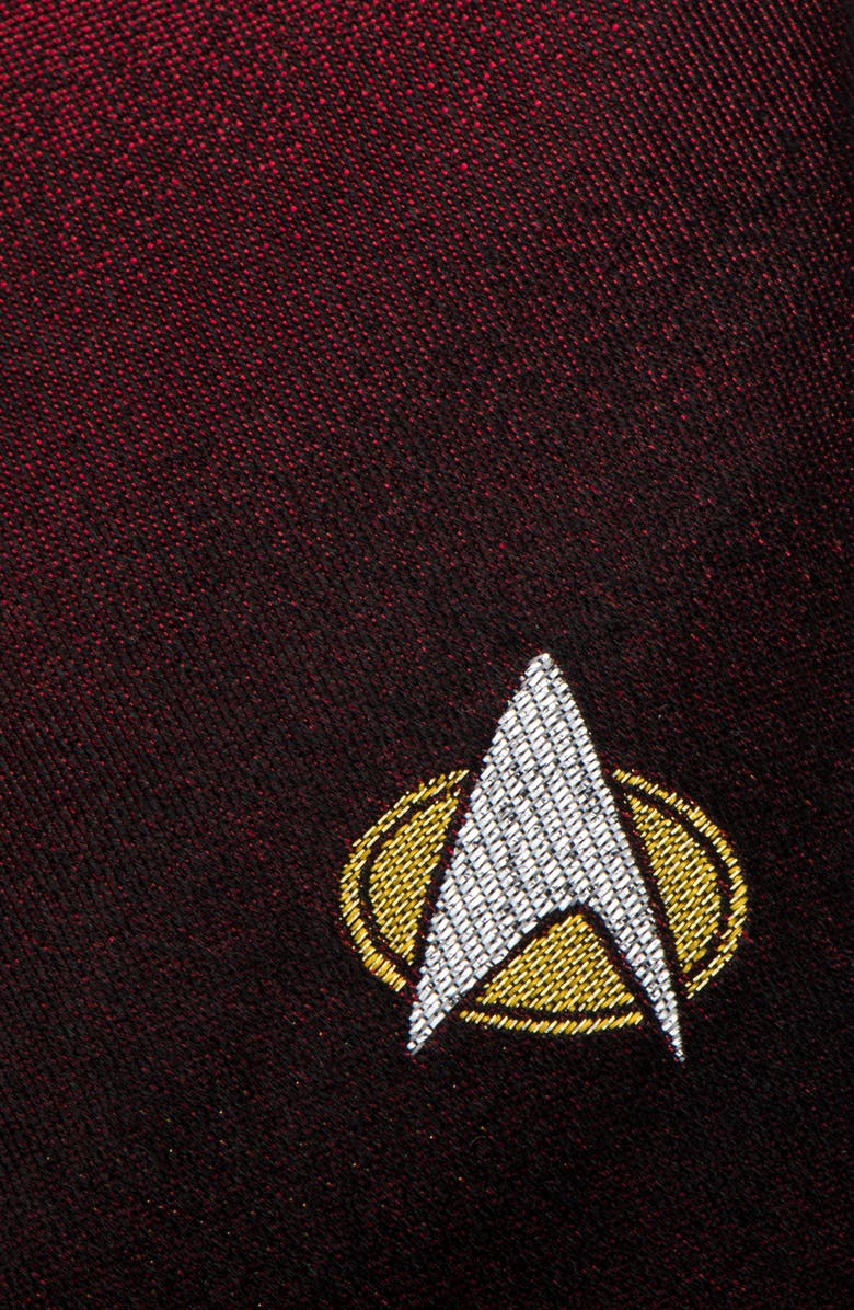 Cufflinks, Inc. Star Trek TNG Shield Silk Tie, Alternate, color, Red