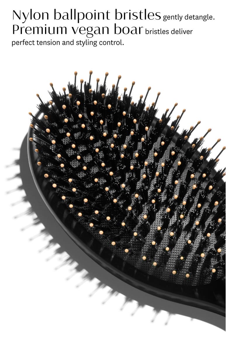 Polish & Shine Hair Brush, Alternate, color, BLACK