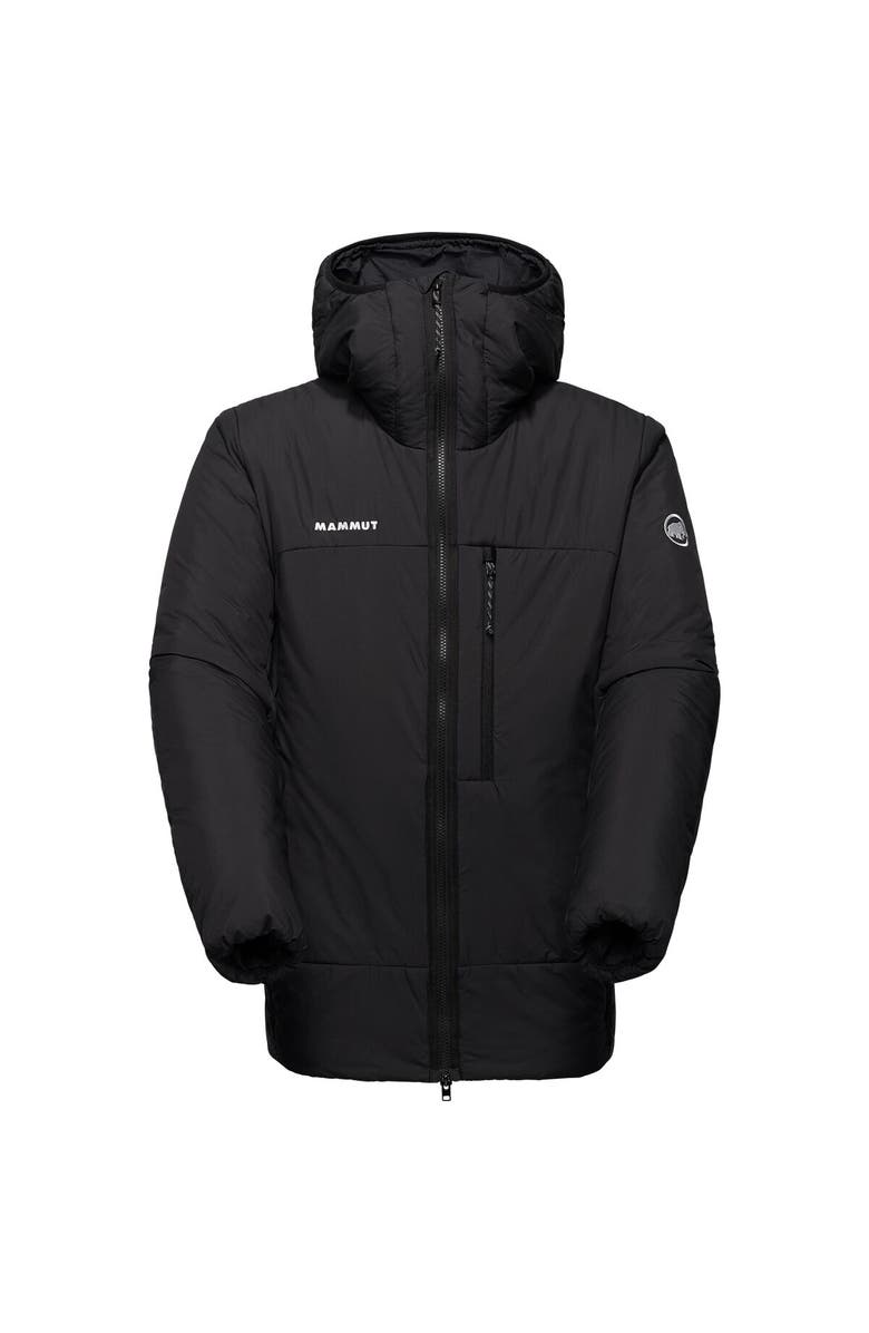 Mammut Rime Pro Belay In Hooded Jacket - Men's, Alternate, color, Black