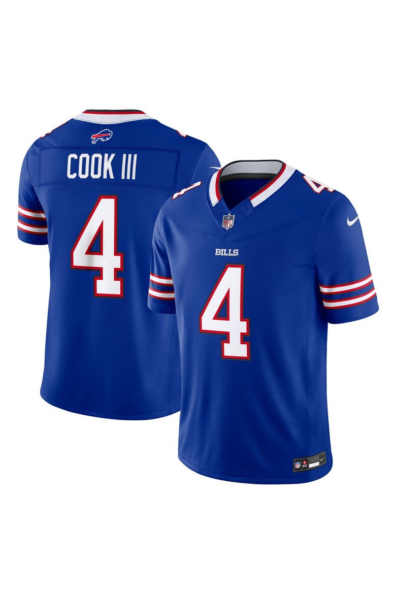 Men's Nike James Cook III Royal Buffalo Bills Team Vapor F.U.S.E. Stitched Limited Jersey, Main, color, Royal