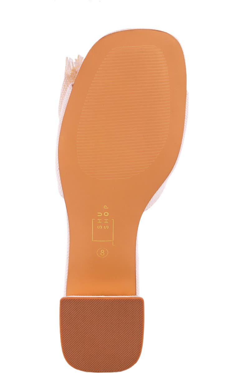 SHUSHOP Francesca Block Heel Sandal, Alternate, color, Bone