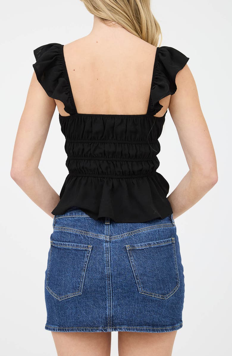 Blu Pepper Ruffle Shirred Peplum Tank, Alternate, color, 