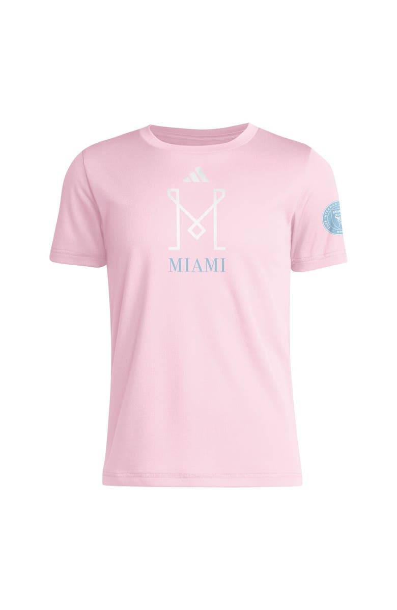adidas Youth adidas Pink Inter Miami CF 2025 Archive Collection T-Shirt, Alternate, color, Pink