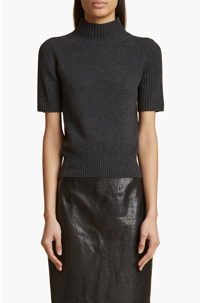 Cecil Cashmere Mock Neck Sweater, Main, color, STORM