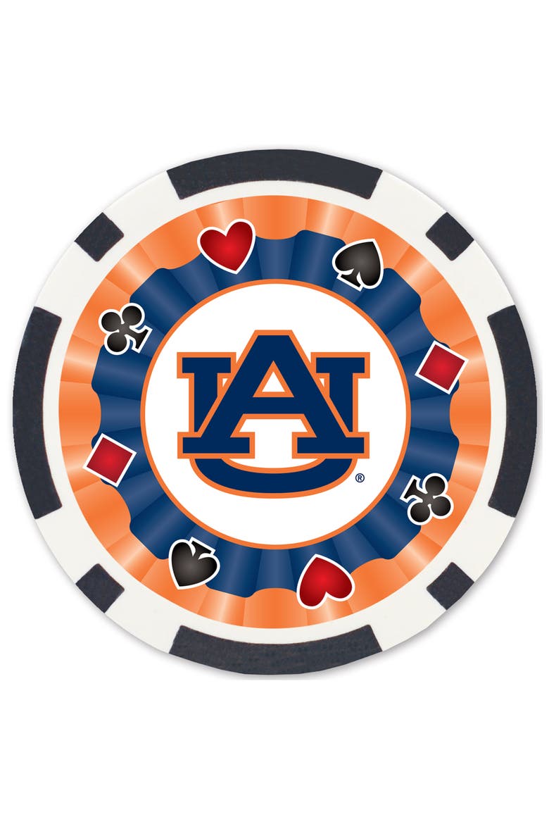 Auburn Tigers 100 Piece Poker Chips, Alternate, color, Multicolor