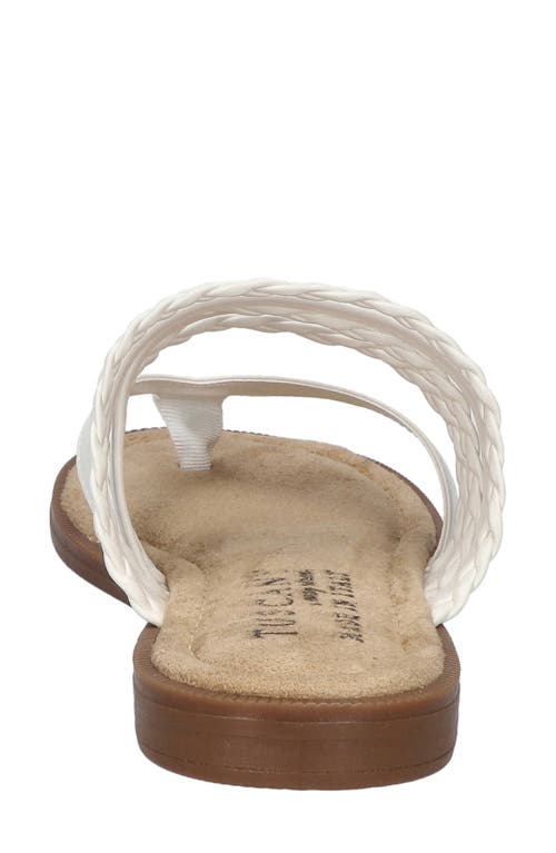 Tuscany By Easy Street® Anji Flip Flop In White