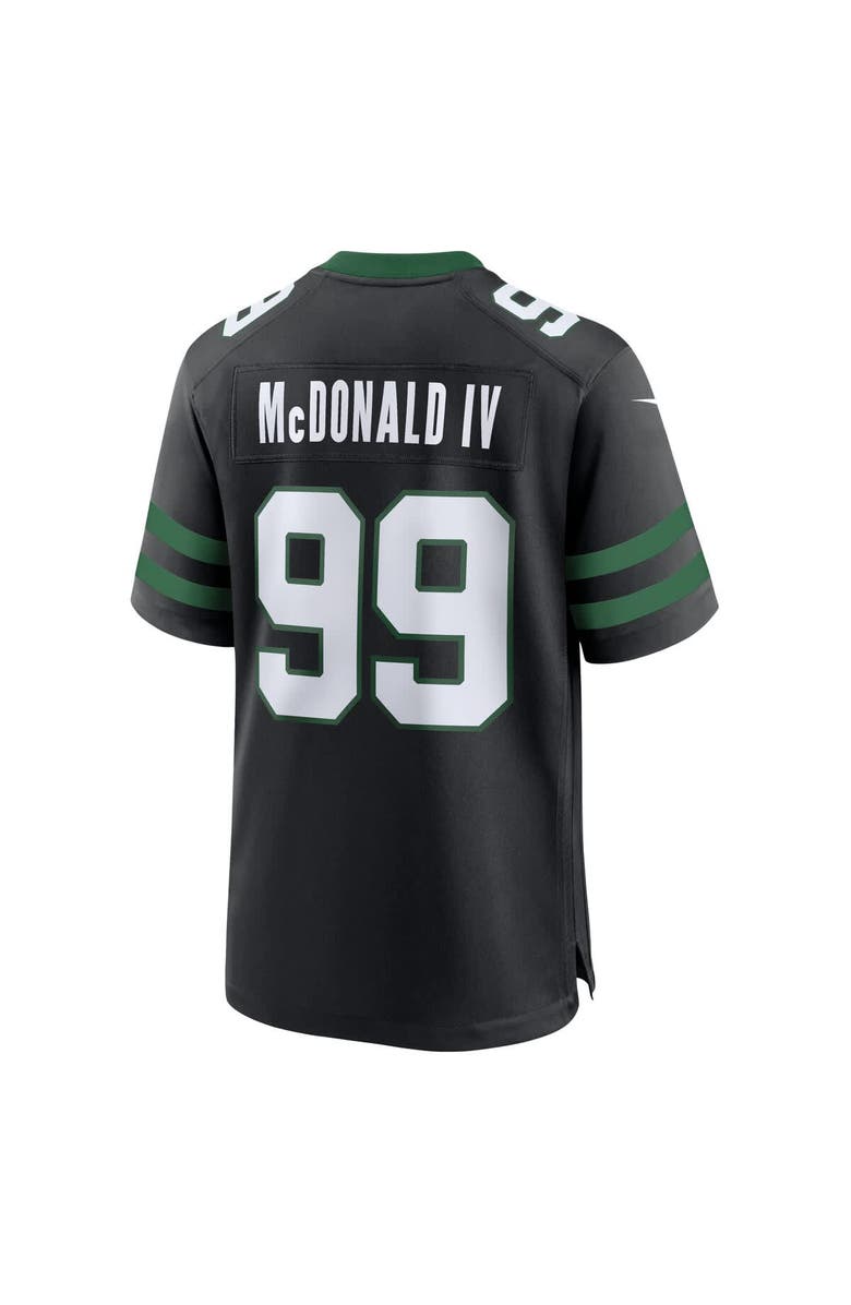 Nike Men's Nike Will McDonald IV Legacy Black New York Jets Alternate Game Jersey, Alternate, color, 