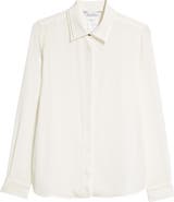 Max Mara Norel Silk Button-Up Shirt