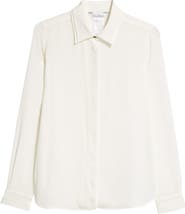Max Mara Norel Silk Button-Up Shirt