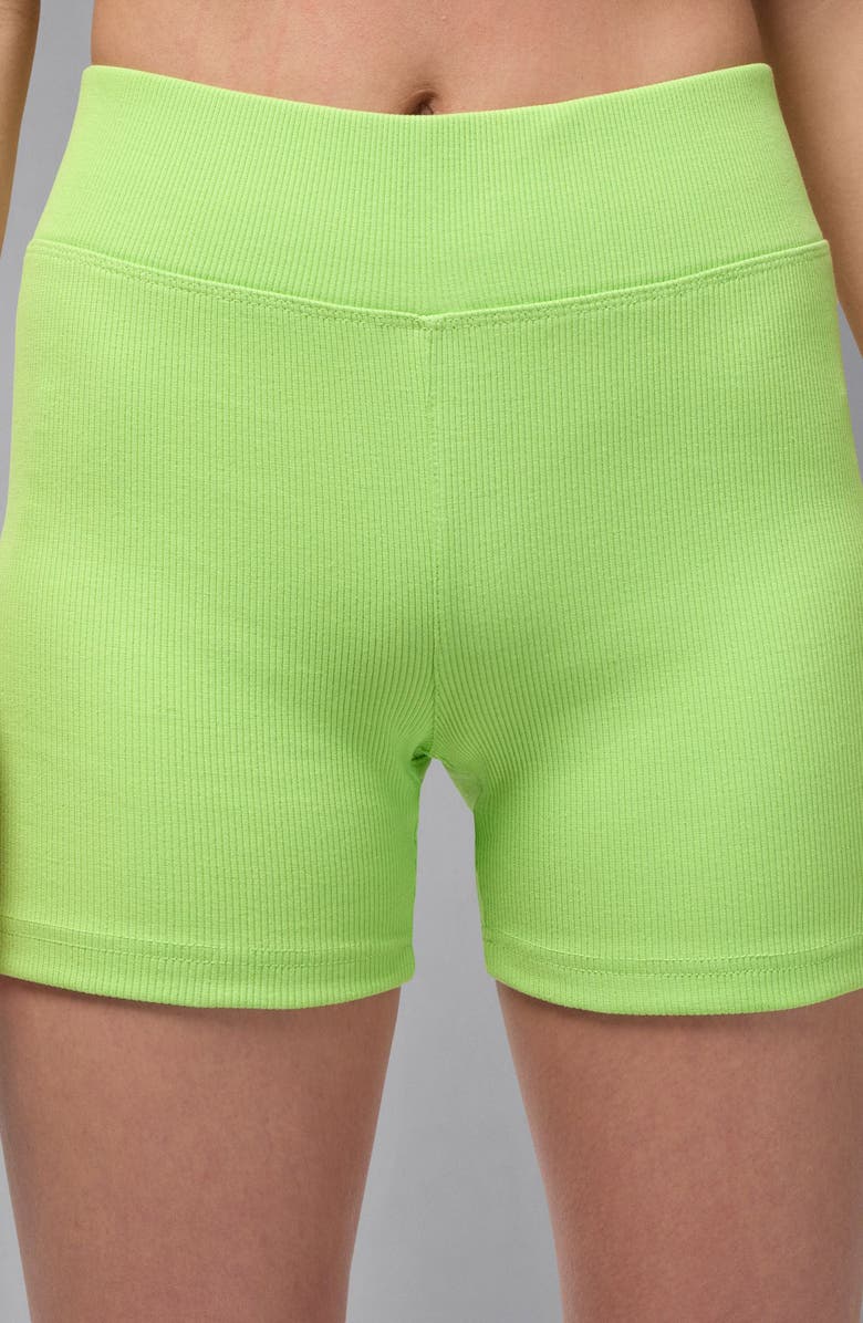 Jordan Brooklyn Essentials Bike Shorts, Alternate, color, Key Lime/ White