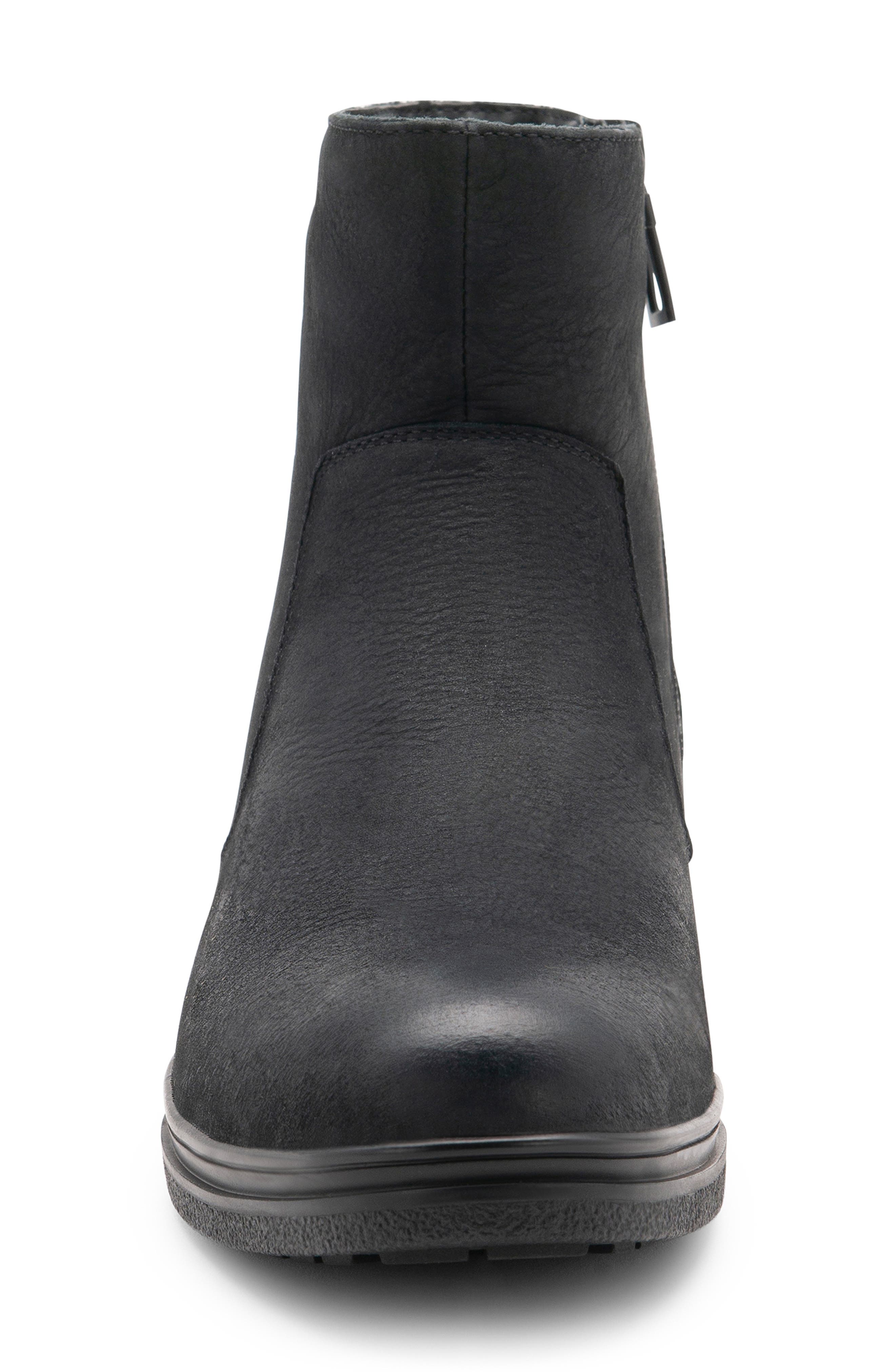 Sylvio Waterproof Zip Boot, Alternate, color, BLACK NUBUCK