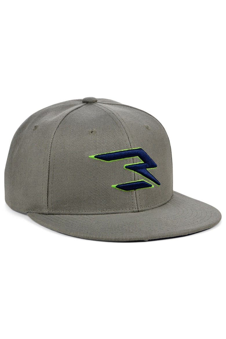 Men's Gray/Navy 3BRAND by Russell Wilson Fashion Snapback Adjustable Hat, Alternate, color, Gray