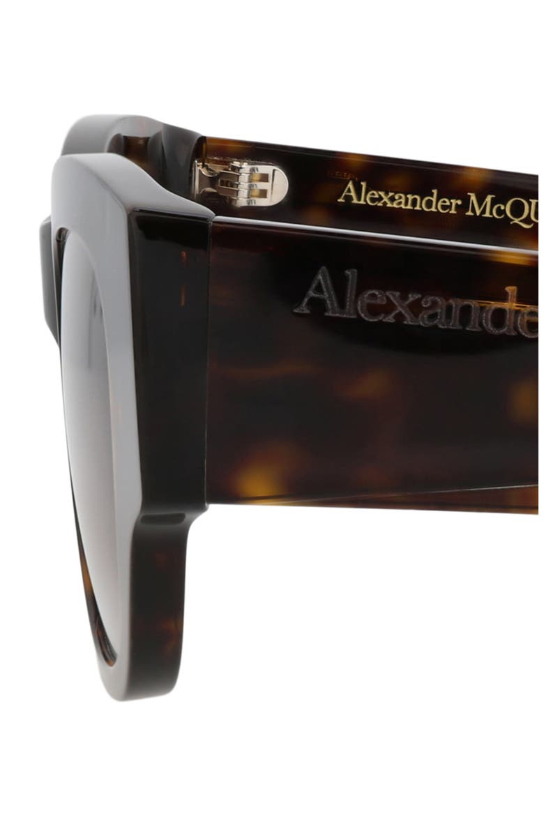 50mm Gradient Square Sunglasses, Alternate, color, HAVANA HAVANA BROWN